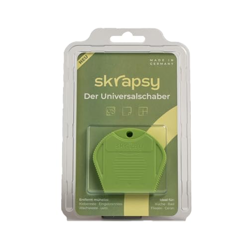 skrapsy - Der Universalschaber (Grün) 2er-Set, Ceranfeldschaber,...