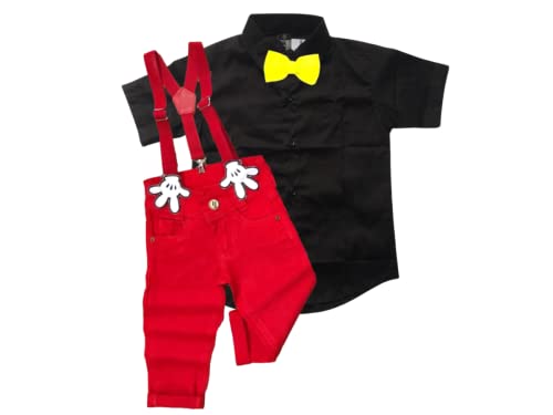 Roupa Infantil Menino Fantasia Mickey Festa Aniversário (1)