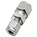 Goldpea Stainless Steel 304 Compression Tube Fitting Reducing Union with Double Ferrule 1/8
