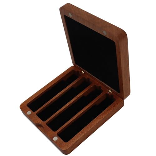 Boîte de rangement de support d'étui de saxophone en bois rigide - 8