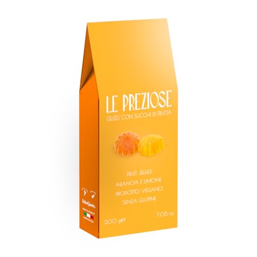 Orange & Lemon - Fruit Jellies Italian Le Preziose 200g miniatura 1