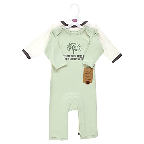 Image of Touched by Nature Baby-Girls Organic Cotton Coveralls