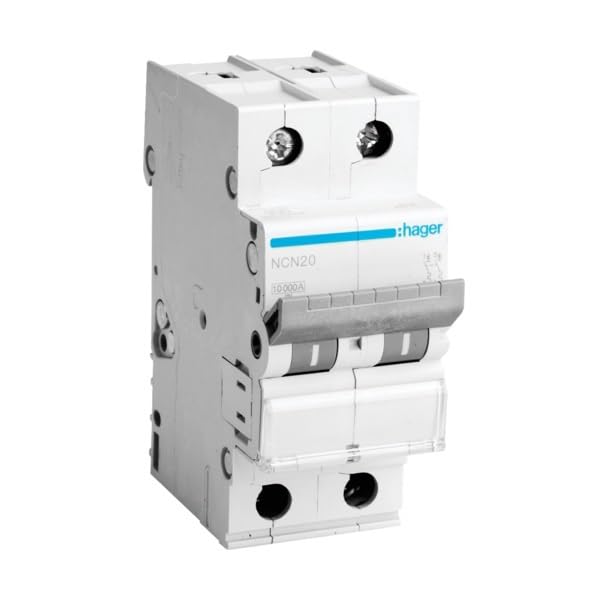 NCN20 MCB 2 Pole, C Curve, 10kA Breaking Capacity, 10A, 2 Module-image-10