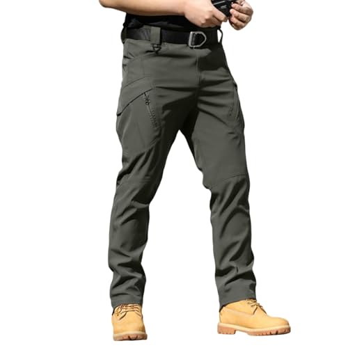 Jogger Hommes Solid Mi-Longue Cintré Casual Crayon Plage Élastique Automne Decontracté Sweat Pants Hommes avec Poches Mince Airness Gris