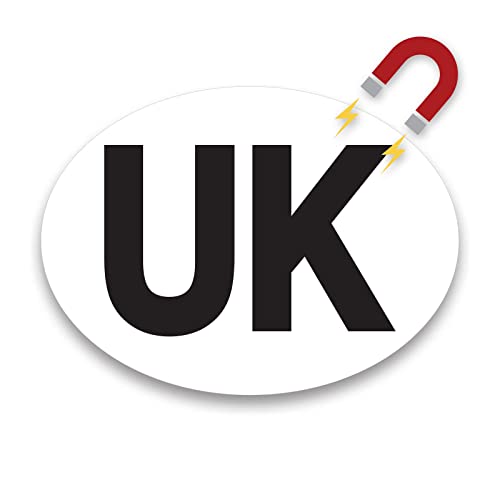 Signs247 UK Oval Magnetic Vehicle Signs for Cars, Vans, and Trucks – Fully Magnetic, Suitable for European Roads – Convenient and Effortless Attachment and Removal