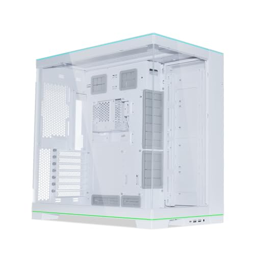 LIANLI E-ATXΉ~h^[PCP[X O11D EVO RGB White o[VufUC E-ATX(280mmȉ) / ATX/Micro ATX/Mini-ITXKiΉ RGBXgbvW 420mmWG[^[ډ