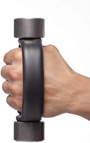 Heavy Hands Ergonomic Grip Handle Dumbbells Pair for Aerobic Walking with Hand Weights and Four 1 LB Twist-on Weights