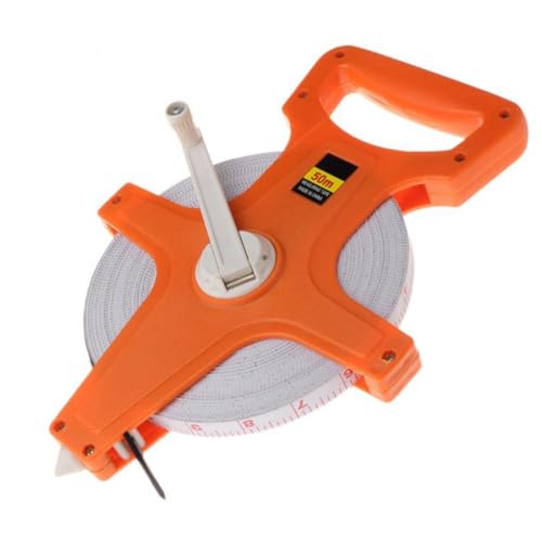 RYUBOF メジャー 50m 巻き尺 巻尺 tape measure 両面表示 軽量 コンパクト 建築 現場 陸上 グラウンド 計測 作業 メジャー