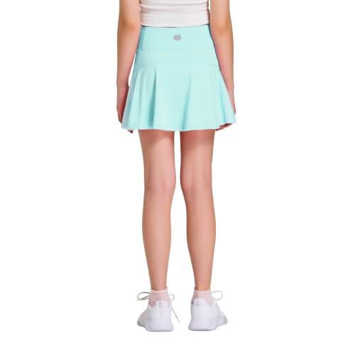 Image of FitsT4 Sports Girl's Golf Skirt Adjustable Waist Active Tennis Skort UPF50+
