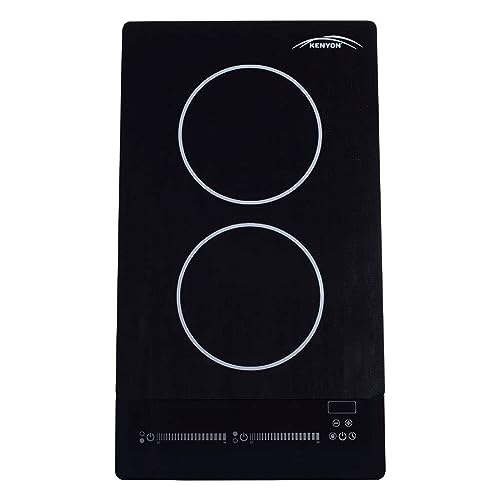 Kenyon Bridge Induction Cooktop, 2 Burners, Portrait Cooktop, Smart Touch Control, Energy-Efficient Cooking, Easy-To-Clean Cooktop, Black, 120 Volts #TOP16