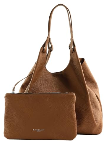 Gianni Chiarini Dua sac à épaule grand format cabas cuir marron