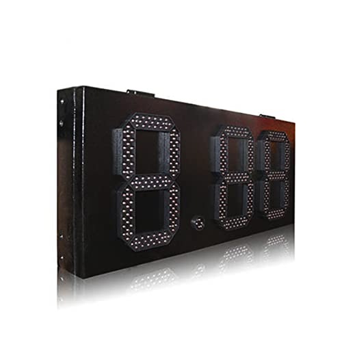 Cronómetro digital LED impermeable para exteriores, pantalla de 12 pulgadas, formato 8.88, para gimnasios, estaciones de servicio y precios de combustible (cuenta regresiva de 3 dígitos) miniatura 5