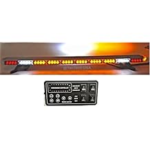 49" Amber Super Bright LED Light bar Flashing Warning Tow/Plow Truck Wrecker Police Snow Plow with Brake and Cargo Lights
