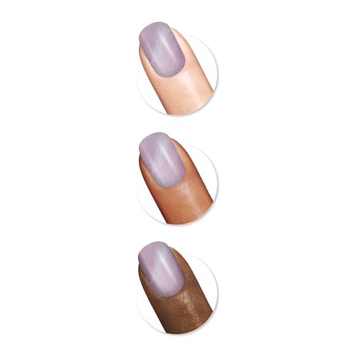 Sally Hansen Miracle Gel Salon Quality Nail Polish | Gel-Like Formula, Two-Step System, No UV Light Needed, Long Lasting | Shimmery | 532 Affairy To Remember | Purple with hints of Blue Nail Polish Detail