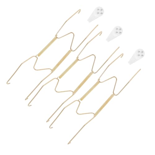 Cabilock 6pcs Heavy Duty Invisible Plate Hangers for Wall Easy Installation Wall Mounted Display Holders for Decorative Plates Picture Frames and Antique Dishes