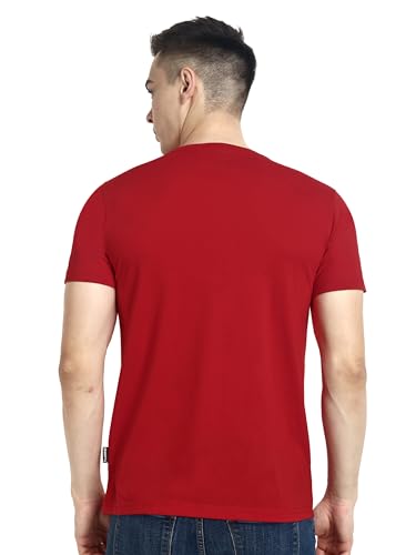 Image of hummel Cam Men's Pack of 3 Cotton Round Neck Half Sleeve T-Shirt