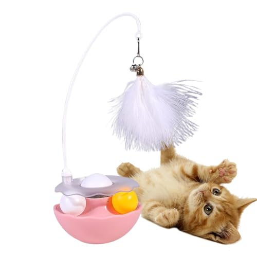 Interactive Cat Toy, Feather Teaser Toy, Pet Exercise Ball, Catnip Kitten Toys, Roller Track Toy, Teaser Bells Toy, Indoor Cat E