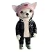 ZhuHeiJian Valentina Gekova Chihuahua Sharpei Figurine en résine faite à la main