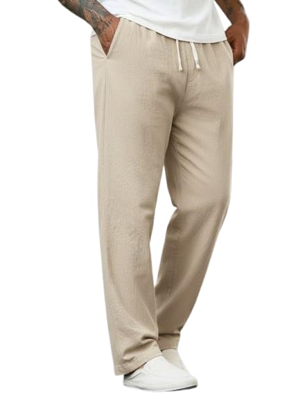 MITTLI Cotton Pants for Mens || Relaxed Fit Casual Trouser (Elasticated Waistband) || Trousers for Everyday Wear-image-49