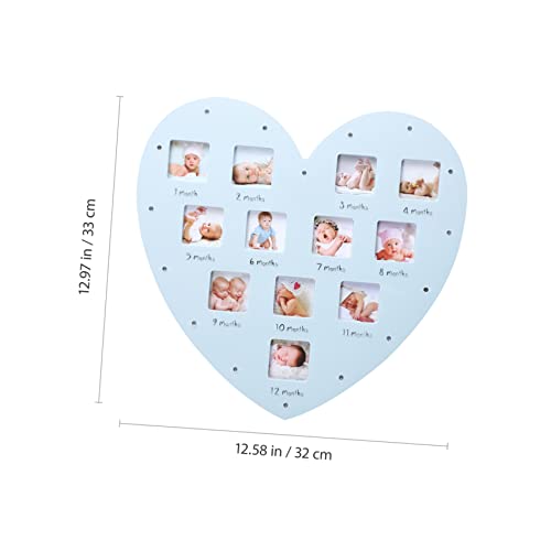 Cadre photo forme de cœur avec éclairage UPKOCH pour mur - 4