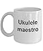 Ukulele Mug, Ukulele Gifts, Best Ukulele Player, Ukulele Maestro, Ukulele Teacher Mug, Funny Ukulele Gift, Mandolin Player