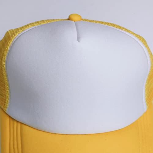 Image of 12 Pack Sublimation Hats for Men Blank Trucker Hats Bulk Snapback Mesh Women Baseball Caps DIY Custom 18 Colors
