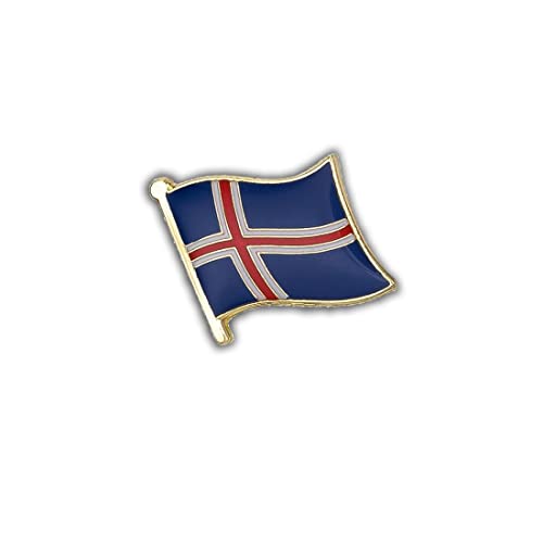 Clj Charles Le Jeune Pin's Drapeau Islande Flottant - Islandais - Drapeaux - qualité de finition - Epingle - Broche - Badge - PINS EUROPE