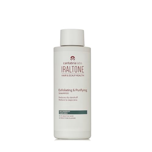 Cantabria Labs - Iraltone Champú Exfoliante y Purificante - 200ml - Elimina Caspa Seca - Exfolia y revitaliza el cuero cabelludo seco y dañado
