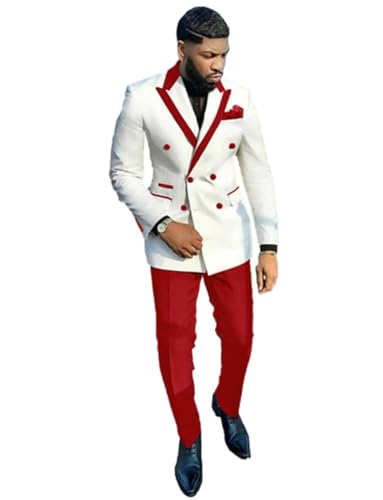 Costume double boutonnage ajusté pour gommer les imperfections