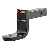 CURT 45027 Class 1 Trailer Hitch Ball Mount, Fits 1-1/4-Inch Receiver, 2,000 lbs, 3/4-Inch Hole, 3-1/4-Inch Drop, 2-5/8-Inch Rise, Gloss Black Powder Coat