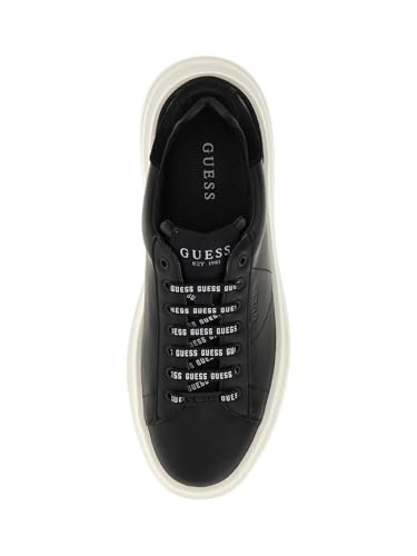 Guess Para Hombre. FMPVIBSUE12 Zapatillas Elba Negro (43), Plano, Cordones, Casual - 4