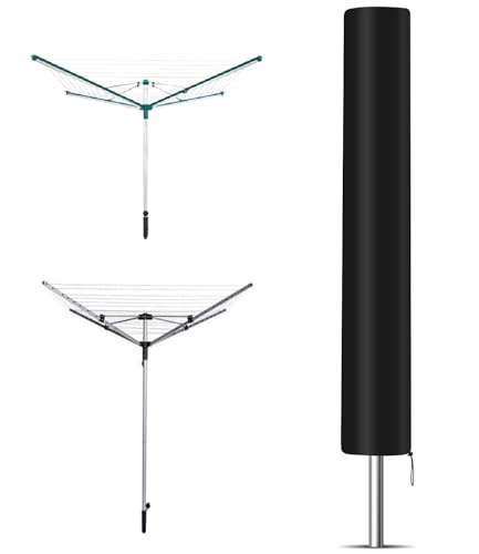 Goxiry Wäschespinne Schutzhülle 168 x 30 x 30 cm, 420D Oxford, Winterfest, UV Beständig,...