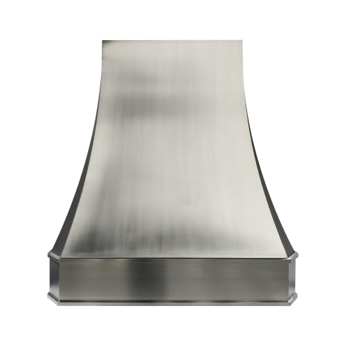 Image of SINDA Stainless Steel Range Hood with Internal Motor, Lighting and Baffle Filter, 48 inchW x 51 inchH, Wall Mount, In Stock