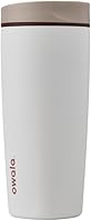 Owala SmoothSip Slider 20oz Insulated Stainless Steel Coffee Tumbler - Leakproof Travel Mug for Hot & Iced Coffee, BPA-Free, Vanilla Bean