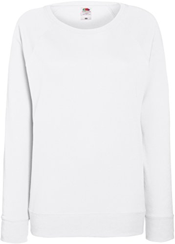 Damen Lightweight Raglan Sweat - In vielen tollen Farben Farbe Weiß...