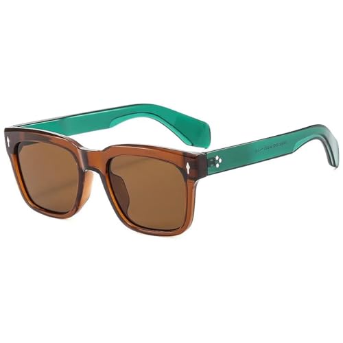 TNDVIC Gafas de sol con protección UV400 | Montura ligera | Para mujer, hombre, deportes al aire libre y conducción (té)