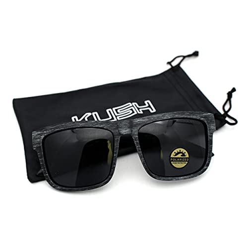 Image of SA106 Premium Kush Polarized Woodgrain Horn Rim Sunglasses