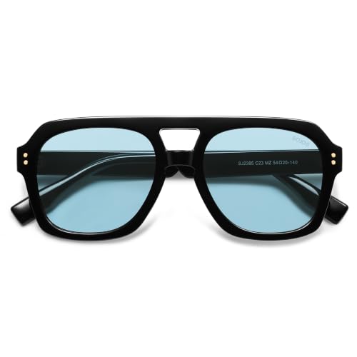 Image of SOJOS Retro Polarized Aviator Sunglasses Womens Mens SJ2385