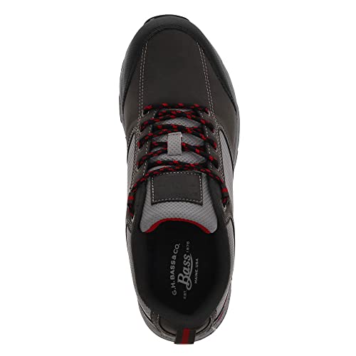 Bass Mens Trailway Lo Outdoor Walking Hiking Shoe, Charcoal/Black, 9 M2