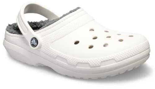 Sandália Classic Lined, Crocs, Adulto Unissex, White/Grey, 37