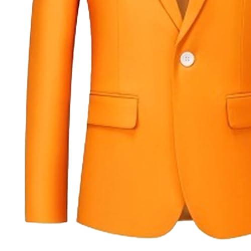 Men's Slim Fit Business Casual Blazer One Button Solid Color Suit Jacket Formal Casual Sport Coat3