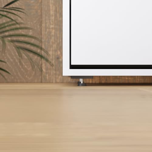 SMARTBett Łóżko w szafie M1 180 x 200 cm, pionowe, składane łóżko ścienne ze sprężynami gazowymi do 400 kg, białe/białe, w zestawie ze stelażem