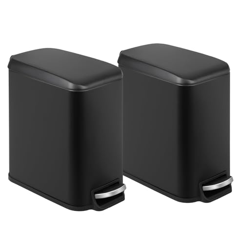 Caneca de Basura Acero Inoxidable 5L con Pedal 2 Pzs
