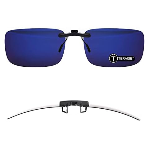 TERAISE Polarisierte Sonnenbrille Clip über Brillen Blendschutz UV400 clip on sonnenbrille für Männer Frauen Fahren Cover