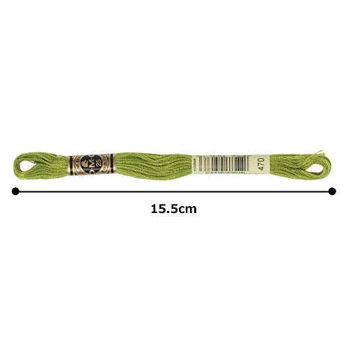 Image of DMC 6-Strand Embroidery Cotton Floss, Light Avocado Green