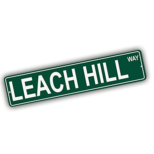 Brotherhood Aluminum Street Sign for Leach Hill - Maine Mountain Wall Decor