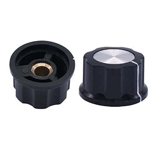 Taiss 2Pcs Rv24Yn20S 10K Potentiometer B103 Carbon Film Rotary Potentiometer Single-Turn Potentiometer With 2Pcs A03 Knob #TOP1