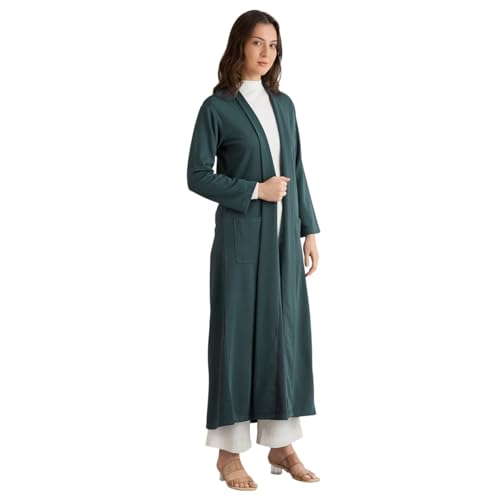 Image of Smarty Pants women's cotton open front trench jacket.