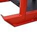 LKHKK Enhance Speed and Strength with Heavy-Duty Fitness Sled, Adjustable for Weight Plates, Dual Push Positions, Curved Design, Black and Red