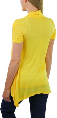 Image of ToBeInStyle Womens Open Front Casual Shrug Lightweight Layering Cardigan Sleeveless or Short Sleeve